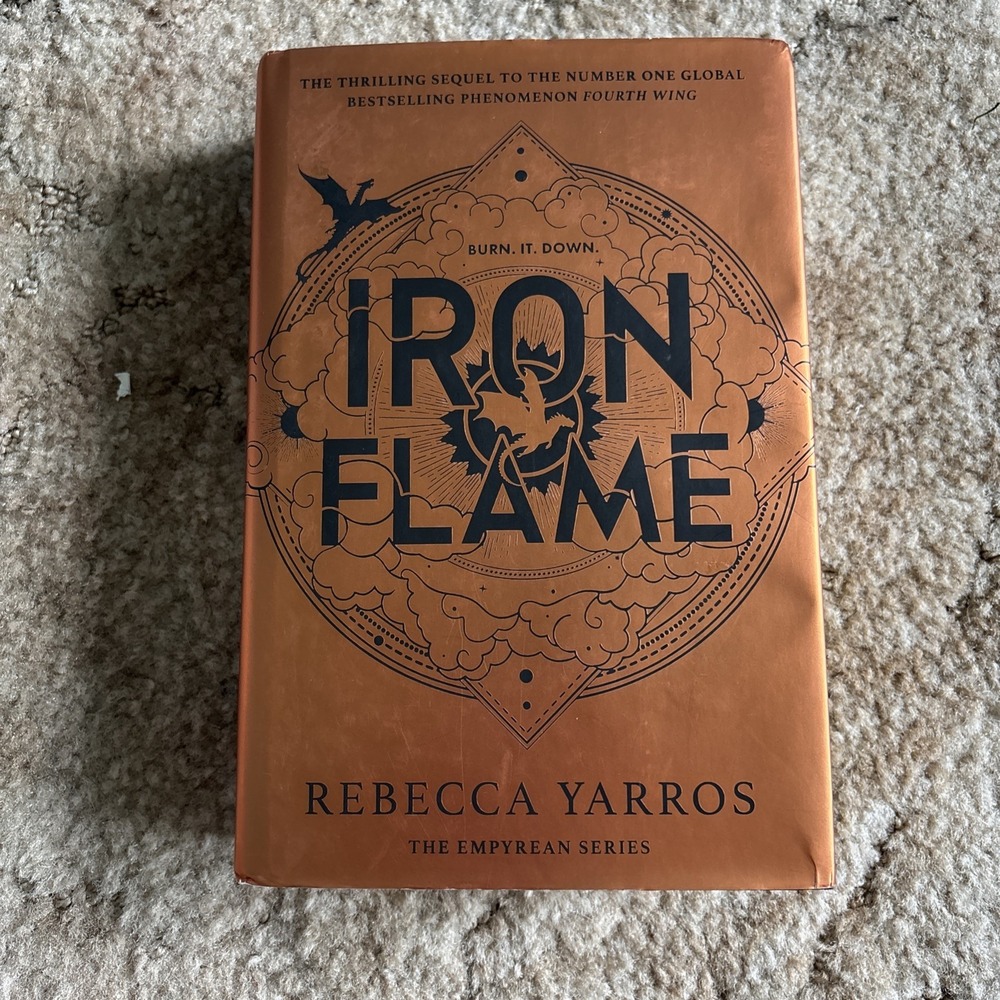 Rebecca Yarros Iron Flame Hardcover Adult OS Copper Good Empyrean Series Novel